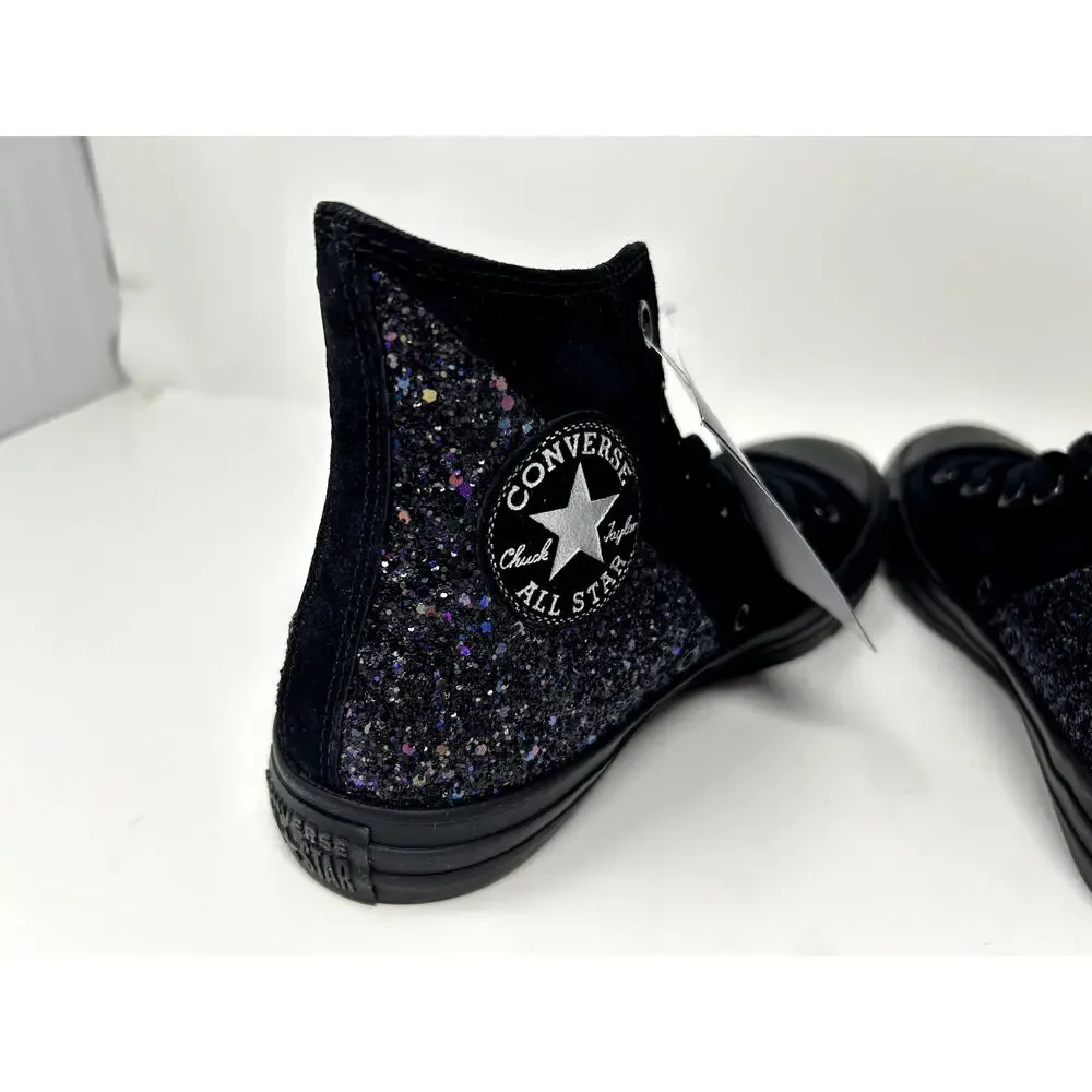 Converse Womens CTAS Chuck Taylor Quarter Split Panel HI Black/Multi Size 8